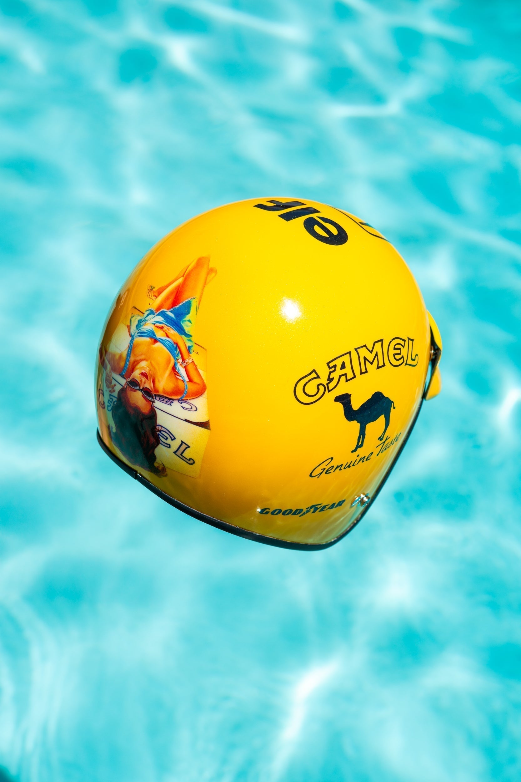 Camel F1 Livery Custom Helmet Paint Job
