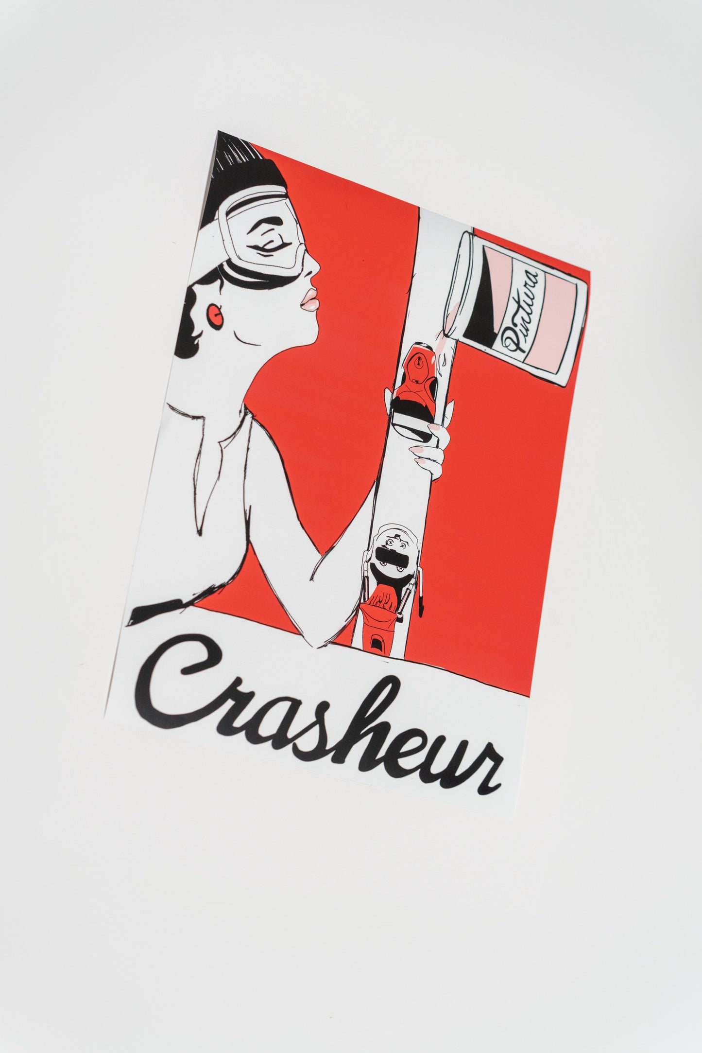 Le Skieur V1 - Art Print