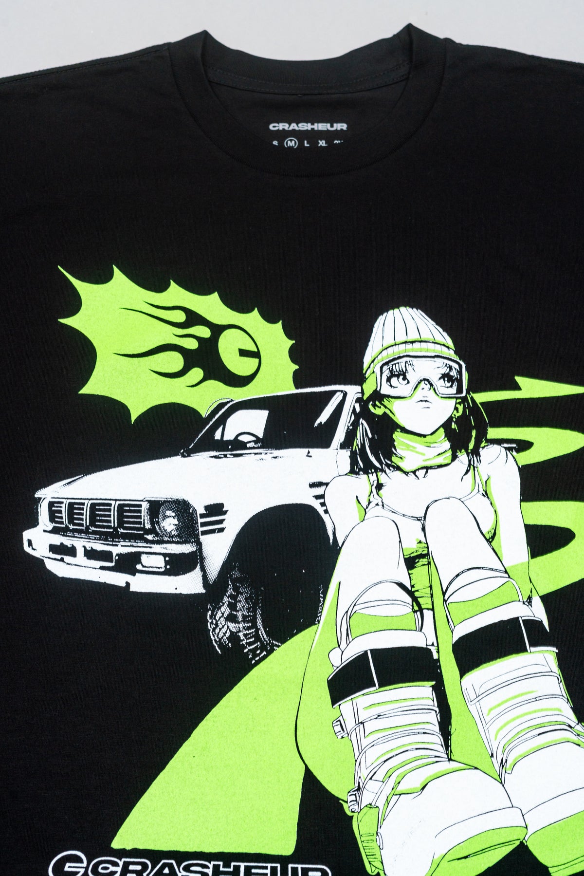 Anime Yota Girl (Green/Black) - Oversize T-Shirt